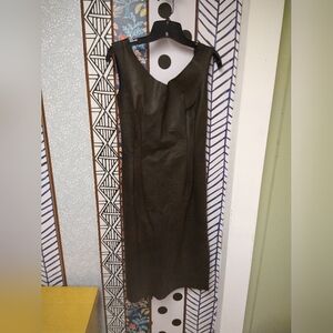 Hamdmade Vinyl Leather Look Dress